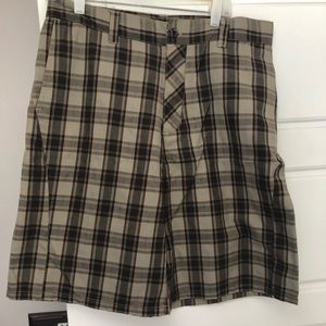 Hurley Plaid Shorts Size 33